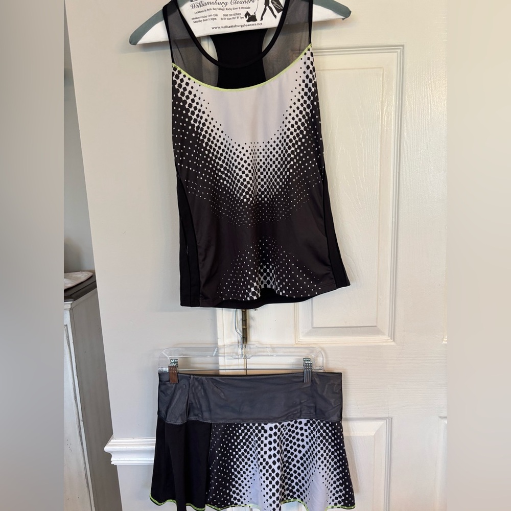 Lucky in Love Black and White Tennis Outfit Size M